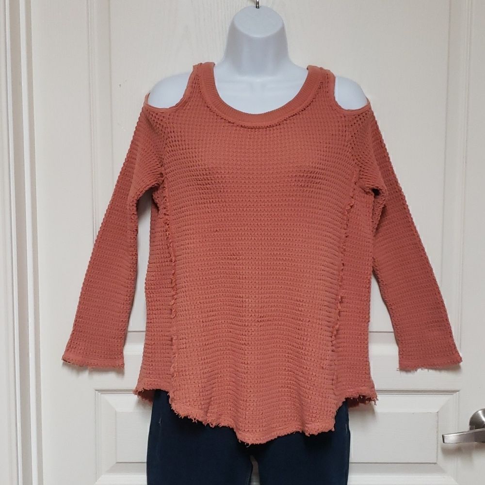 Free People Cold Shoulder Sweater sz S - Picture 8 of 8